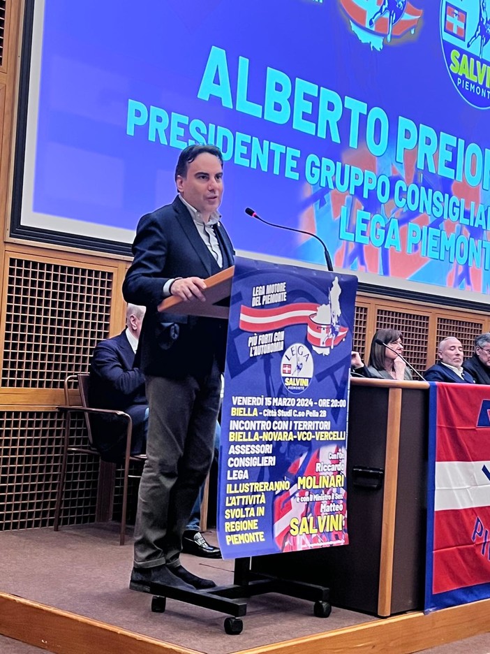 Preioni (Lega): “Incontro territori a Biella: straordinaria occasione di confronto, avanti col buon governo del Piemonte”