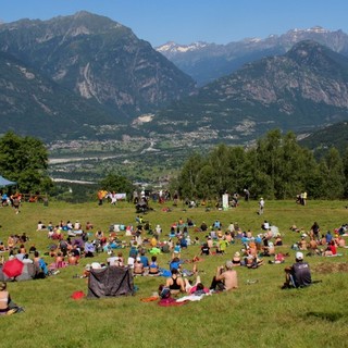 L'alpe Briasca sopra Trontano nell'estate 2021, in occasione di una tappa di Musica in quota