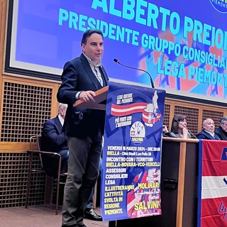 Preioni (Lega): “Incontro territori a Biella: straordinaria occasione di confronto, avanti col buon governo del Piemonte”