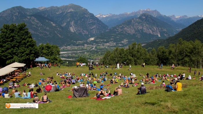 L'alpe Briasca sopra Trontano nell'estate 2021, in occasione di una tappa di Musica in quota