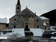 La chiesa di Baceno il giorno dopo la nevicata