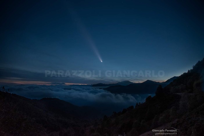 La Cometa del secolo illumina i cieli del Monte Rosa