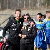 Foto: l'allenatore Micheal Nino a sinistra e a destra Giampiero Zani