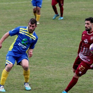 Alessandro Elca in azione nella partita col Carpignano