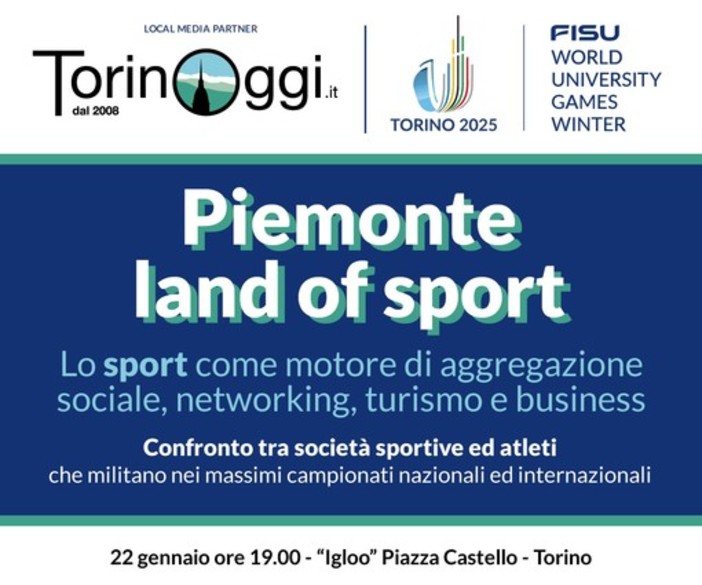 Piemonte Land of Sport: incontro per le Società Sportive Piemontesi e la Carta dello Sport