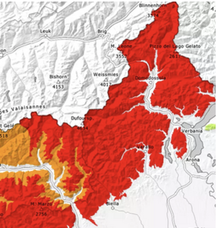 Allerta ai massimi livelli per il pericolo valanghe
