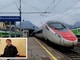 Foto: la stazione di Domodossola, nel riquadro Francesco Gaiardelli