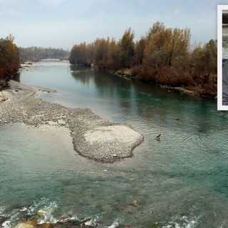 Foto: il Toce a Vogogna, nel riquadro Luigi Spadone