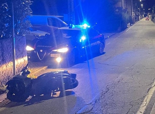 In scooter senza patente e senza assicurazione, causa un incidente a Trobaso