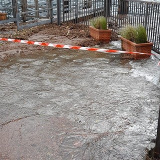 Lago d'Orta vicino all'esondazione