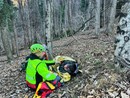 Cacciatore scivola e si ferisce alla schiena , recuperato da un'eliambulanza