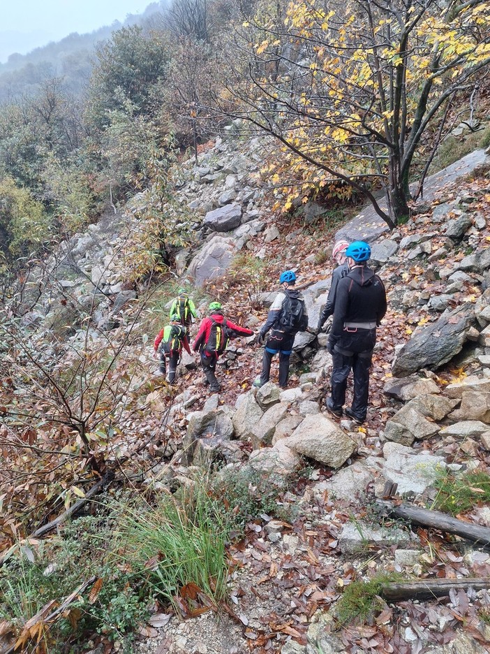 Salvati dal Soccorso Alpino i tre escursionisti bloccati sulla ferrata FOTO