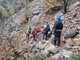 Salvati dal Soccorso Alpino i tre escursionisti bloccati sulla ferrata FOTO