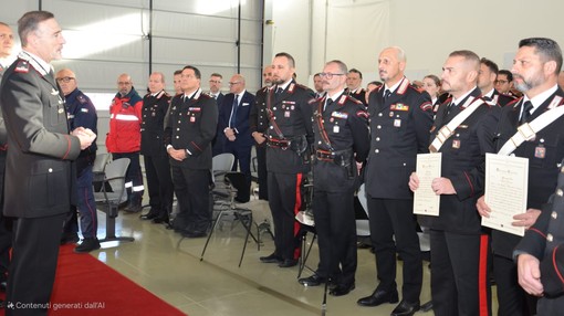 Visita del generale Andrea Paterna al comando provinciale