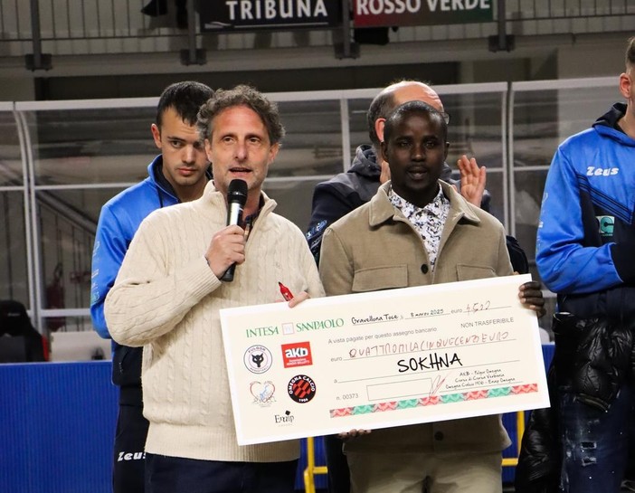 Paffoni e Kenzio Bellotti campioni di solidarietà: consegnati 5000 euro in beneficienza