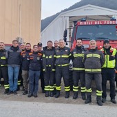 Il direttore regionale dei vigili del fuoco Alessandro Paola in visita nel Vco FOTO