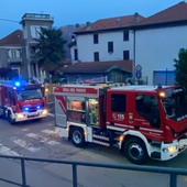 A fuoco il tetto di una casa a Nonio FOTO