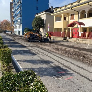 Proseguono i lavori sulle strade di Omegna