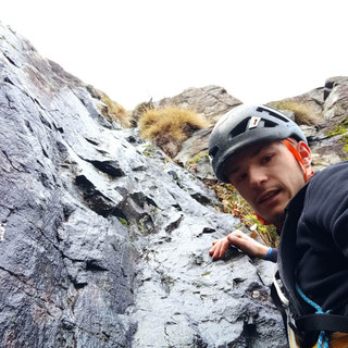 Il giovane alpinista Luca Favaretto al circolo di Cavandone