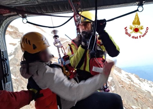 Escursionista inglese bloccata sul Monte Poggio Croce salvata dall’elicottero Drago 150