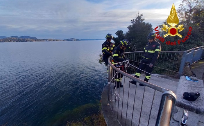 Uomo in difficoltà sotto la curva dell'Eden, salvato dai Vigili del fuoco