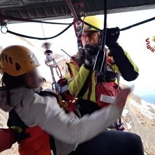 Escursionista inglese bloccata sul Monte Poggio Croce salvata dall’elicottero Drago 150