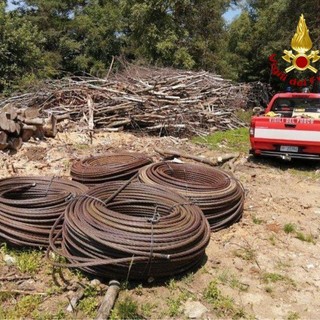 Terminate le operazioni di rimozione del cavo d'acciaio della la funivia del Mottarone