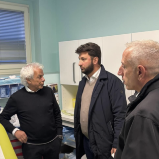 L'assessore regionale, Federico Riboldi, visita il centro medico di Cannobio